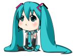  1girl :&lt; animated animated_gif aqua_eyes aqua_hair blinking blush chibi embarrassed hatsune_miku long_hair lowres maa reaction simple_background sitting solo twintails vocaloid 