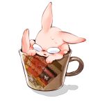  barnaby_brooks_jr bunny cup glasses mochi_mocchi no_humans rabbit solo sweat tiger_&amp;_bunny 