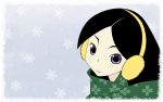 black_hair earmuffs kitsu_chiri sayonara_zetsubou_sensei scarf tagme winter 