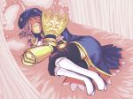  bed boots dlanor_a_knox drill_hair eiserne_jungfrau gauntlets hat lavender_hair misato purple_hair sleeping umineko_no_naku_koro_ni 