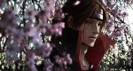  blood bloody_tears cherry_blossoms flower lily_(artist) male naruto necklace red_eyes solo uchiha_itachi 