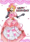  beret blonde_hair bow bows candy elbow_gloves gloves happy_birthday hat heart lambdadelta lollipop red_eyes shaped_lollipop umineko_no_naku_koro_ni 