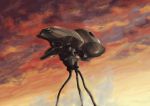  alien clouds dusk mecha realistic science_fiction tripod_(mecha) vaison walker war_of_the_worlds 