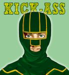  1boy blood blue_eyes brown_hair green_eyes kick-ass kick-ass_(character) lee_(colt) lips male mask solo 