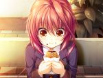  ekino-jeru_aria food game_cg haruka_natsuki red_hair redhead seifuku taiyaki yurikago_kara_tenshi_made 