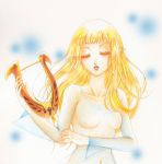  blonde_hair closed_eyes harp nintendo nude princess_zelda skyward_sword the_legend_of_zelda 