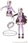  arm_warmers bare_shoulders concept_art criss-cross_halter hair_ornament halter_top halterneck long_hair official_art payot platform_footwear purple_eyes purple_hair purple_legwear short_hair simple_background thighhighs vocaloid voiceroid yuzuki_yukari zettai_ryouiki 