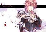  armor artist_request blue_eyes final_fantasy final_fantasy_xiii-2 lightning petals pink_hair 