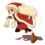  bad_id bag boots christmas copyright_request food hat mouth_hold nikuman pantyhose sack santa_costume santa_hat 