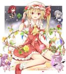  :&lt; :d :o ;d alternate_wings apron ascot bangs bat_wings blonde_hair blunt_bangs blush blush_stickers bow braid butterfly candle chibi clover crescent crystal dress dress_shirt efe fang flandre_scarlet floating flower footwear four-leaf_clover frills hair_bow hair_flower hair_ornament hand_on_hip hat head_wings hong_meiling izayoi_sakuya jar koakuma lantern leaf long_hair long_sleeves looking_at_viewer maid maid_headdress mary_janes minigirl multiple_girls navel necktie open_mouth outstretched_arms patchouli_knowledge petals pointing purple_dress purple_eyes purple_hair red_eyes red_hair redhead remilia_scarlet rose shirt shoes short_hair short_sleeves side_ponytail silver_hair sitting skirt skirt_set smile socks spread_arms striped striped_dress the_embodiment_of_scarlet_devil touhou twin_braids vertical_stripes very_long_hair violet_eyes waist_apron wariza wings wink wrist_cuffs 