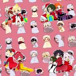  ahoge animal_costume antlers assassin_(fate/zero) berserker_(fate/zero) blush cape caster_(fate/zero) chibi christmas cross emiya_kiritsugu fate/stay_night fate/zero fate_(series) formal gift gilgamesh hat hisau_maiya irisviel_von_einzbern kayneth_archibald_el-melloi knitting kotomine_kirei lancer_(fate/zero) matou_kariya rider_(fate/zero) saber santa_costume santa_hat sola-ui_nuada-re_sophia-ri suit tohsaka_tokiomi toosaka_tokiomi uryuu_ryuunosuke volumen_hydragyrum waver_velvet 