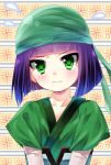  character_request copyright_request face gogogo_saiyuki green_eyes head_scarf male purple_hair riko_(kujira215) sa_gojou short_hair solo sweatdrop trap 
