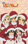  absurdres akiyama_mio brick brick_wall bricks christmas hat highres hirasawa_yui k-on! k-on!_movie kotobuki_tsumugi movie multiple_girls nakano_azusa original pantyhose santa_hat tainaka_ritsu union_jack white_legwear 