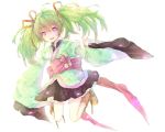  ameiro colored green_hair highres make2961 mielang original purple_eyes solo twintails violet_eyes 
