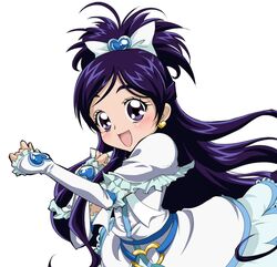  :d black_eyes black_hair bow cure_white dress frills futari_wa_precure futari_wa_precure_max_heart gloves hair_ribbon half_updo happy long_hair magical_girl open_mouth precure ribbon sinko_(sinsin) smile solo white_background white_dress yukishiro_honoka 