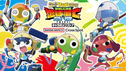 :d alien black_eyes blue_skin bucket closed_eyes coke-bottle_glasses colored_skin commentary_request copyright_name creature creature_focus dororo_(keroro_gunsou) empty_eyes giroro glasses green_skin grey_mask gun hat highres holding holding_gun holding_paint_roller holding_paintbrush holding_weapon keroro keroro_gunsou kururu_(keroro_gunsou) mask mechanical_arms mouth_mask no_humans official_art open_mouth orange_hat paint_roller paintbrush red_hat red_skin round_eyewear shaded_face shoshinsha_mark skull_print smile tamama v-shaped_eyes weapon white_hat yellow_hat yellow_skin 