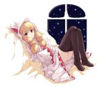  animal_ears bad_id bed blonde_hair brown_eyes cat_ears cat_hood feet female final_fantasy final_fantasy_tactics hood long_hair lying mizuzono robe solo thigh-highs thighhighs white_mage white_mage_(fft) window yellow_eyes 