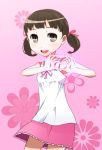  c_(neta) child doujima_nanako dress heart heart_hands persona persona_4 short_twintails twintails 