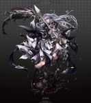  doll dress flower frills hairband knee_boots long_hair phriano purple_eyes rozen_maiden silver_hair suigintou sword violet_eyes watermark weapon 