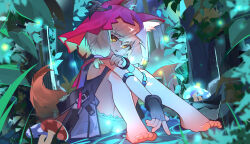  1girl animal_ear_fluff animal_ears arknights arknights:_endfield black_gloves blonde_hair cape ears_through_headwear ears_through_hood fingerless_gloves gloves highres hood hood_up hooded_cape leng_guang_jiu_juan looking_at_viewer low-tied_sidelocks open_mouth red_cape red_hood rossi_(arknights) sidelocks solo tail wolf_ears wolf_girl wolf_tail yellow_eyes 