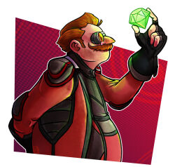  2d artwork beard brown_hair dr._eggman emerald facial_hair fanart gem glaring goggles iq_of_300 looking_to_the_side mechanic red_jacket scientist sega smart sonic_(series) sonic_team teenage teenager western_comics_(style) younger 