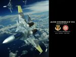  ace_combat_04 airplane cloud emblem fighter_jet flying jet missile sky su-37 yellow_13 yellow_man 