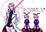  3boys animal_ears barnaby_brooks_jr blonde_hair bunny_ears child glasses green_eyes mawaru_penguindrum multiple_boys multiple_persona shirase_(mawaru_penguindrum) shirase_(mawaru_penguindrum)_(cosplay) shorts souya_(mawaru_penguindrum) souya_(mawaru_penguindrum)_(cosplay) suspenders tiger_&amp;_bunny title_drop trench_coat watase_sanetoshi watase_sanetoshi_(cosplay) yamato2199 young 