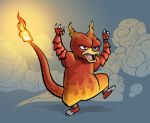 anthony_clark fire flame magmar no_humans pokemon pokemon_(creature) solo 