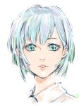  blue_hair copyright_request green_hair iori_tabasa lips looking_at_viewer multicolored_hair parted_lips short_hair solo water_drop wet wet_hair 