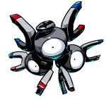  magneton no_humans pokemon pokemon_(creature) pokemon_(game) pokemon_rgby sido_(slipknot) simple_background solo white_background 