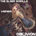  bikini boots brown_hair daedra daedric_prince ma_ko oblivion open_mouth purple_eyes staff swimsuit the_elder_scrolls the_elder_scrolls_iv:_oblivion the_elder_scrolls_v:_skyrim twintails vaernima violet_eyes 