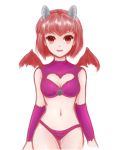  arm_warmers bat_wings breasts character_request cleavage cleavage_cutout crop_top drawfag elaizy halter_top halterneck heart heart_cleavage_cutout heart_cutout horns lips midriff monster_farm monster_rancher navel panties pixie pixie_(monster_farm) purple_panties red_eyes red_hair redhead solo thigh_gap thighs underwear wings 
