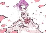  battle_spirits battle_spirits:_brave dress petals purple_eyes purple_hair shinomiya_mai smile solo tarou_(run) violet_eyes wedding_dress 