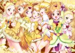  bike_shorts blonde_hair blush bow brooch bubble_skirt clover color_connection cure_bright cure_lemonade cure_muse cure_muse_(yellow) cure_peace cure_pine cure_sunshine double_v dress four-leaf_clover fresh_precure! frilled_dress frilled_skirt frilled_sleeves frills futari_wa_precure futari_wa_precure_max_heart futari_wa_precure_splash_star hair_ornament heart heartcatch_precure! hug hyuuga_saki jewelry kasugano_urara kise_yayoi kujou_hikari lace long_hair look-alike looking_at_viewer magical_girl miniskirt multiple_girls musical_note myoudouin_itsuki precure ribbon shiny_luminous shirabe_ako shorts_under_skirt skirt smile smile_precure! suite_precure suzume_inui twintails v wink yamabuki_inori yellow yellow_dress yes!_precure_5 yes!_precure_5_gogo! 