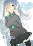  bad_id character_name crossed_arms detached_sleeves hair_over_one_eye hatsune_miku heart hiiro necktie open_mouth skirt sleeves_past_wrists smile solo thigh-highs thighhighs twintails vocaloid zoom_layer 