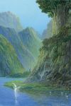  fairy landscape mountain original scenery toshio_ebine tree valley water 