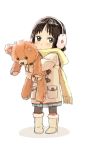  akiyama_mio coat fukutarou_(enji127) k-on! pantyhose solo stuffed_animal stuffed_toy teddy_bear young 