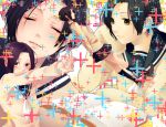  cardigan close-up collage highres ichimohe kobayakawa_rinko love_plus reading school_uniform 