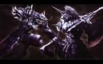  battle centauroid claws horn horse_orphnoch kamen_rider kamen_rider_555 monster morishita_naochika no_humans shield sword weapon wolf_orphnoch 