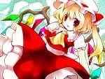  akina_(schism) bad_id blonde_hair flandre_scarlet hat red_eyes solo the_embodiment_of_scarlet_devil touhou wings 