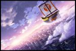  cloud highres new_year nurarihyo_no_mago nurarihyon_no_mago original originnal scenery ship technoheart 
