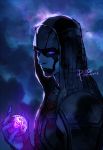  1boy artist_name ball blue_skin dated facepaint guardians_of_the_galaxy marvel psd ronan_the_accuser signature solo violet_eyes 