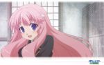  baka_to_test_to_shoukanjuu blush cap himeji_mizuki long_hair pink_hair school_uniform smile solo tagme 