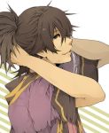  bad_id facial_hair green_eyes male ponytail raven smile solo stubble tales_of_(series) tales_of_vesperia 