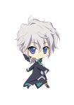  blue_eyes carnelian chibi lowres para-sol silver_hair transparent_background yatabe_sham yatabe_syamu 