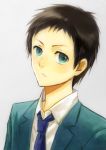  bad_id black_hair blue_eyes bokuto durarara!! green_eyes male ryuugamine_mikado school_uniform short_hair solo 