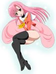  blush hayate_no_gotoku! katsura_hinagiku legs long_hair miniskirt pink_hair school_uniform skirt smile solo tagme thighs 