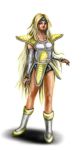  blonde_hair blue_eyes boots celes_chere detached_sleeves dragon_ball dragon_ball_z dragonball dragonball_z final_fantasy final_fantasy_vi headband long_hair xrute110889 