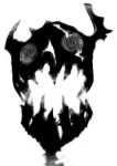  gastly greyscale looking_at_viewer lowres monochrome nightmare_fuel no_humans open_mouth pokemon pokemon_(creature) sido_(slipknot) simple_background solo white_background 
