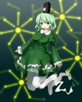  gessuiyuu ghost ghost_tail green_dress green_eyes green_hair hat highres short_hair soga_no_tojiko solo touhou tsukumizu_yuu 